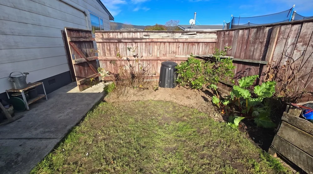 Garden tidy up in Nelson, after