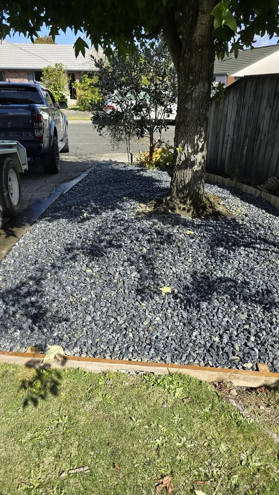 Seasonal garden cleanup in Nelson, after