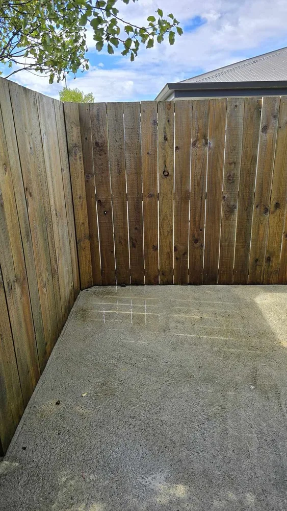 Water blasting in Nelson, after
