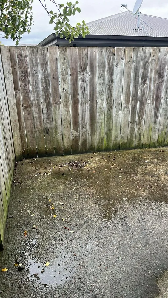 Water blasting in Nelson, before
